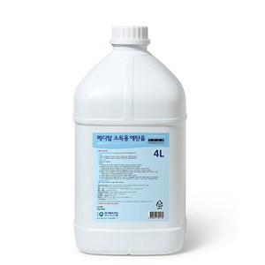 메디탑 소독용에탄올 4리터 1통 최신제조 4L 살균소독, 1개