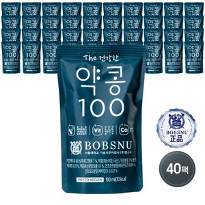 서울대밥스누 THE 건강한 약콩 100 두유, 190ml, 40개