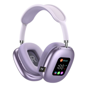 SMABAT 무선 헤드폰 LED 디스플레이 블루투스 헤드셋 노이즈캔슬링 헤드폰 블루투스5.4