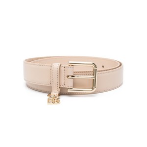 돌체앤가바나 로고 참 가죽 벨트, Length (cm) 90, 베이지계열