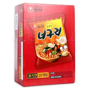 농심 얼큰한 너구리 120g, 20개