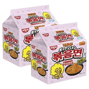 닛신 야끼소바 볶음면 한국풍 매콤 달콤 까르보 5개입 500g, 2개