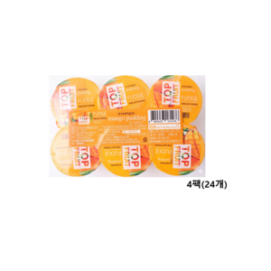 탑플룻 망고 푸딩 6개입, 690g, 4개