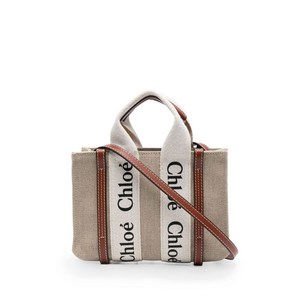 끌로에 우디 리넨 토트 백