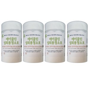 에이클린 일회용청소포 30m 4롤 중형 대형 알루미늄 68cm밀대용 164매, 4개