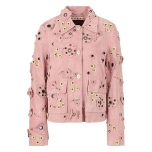 마르니 플라워 아플리케 스터드 재킷, 핑크계열, Italy 42(KR 55-66)