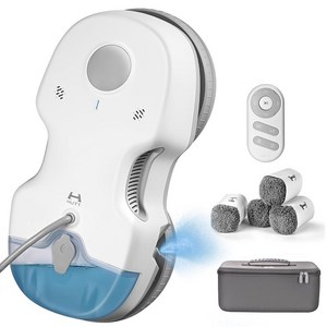 HUTT 창문 로봇청소기 베란다 아파트 유리창 이중창 청소 창문닦이 자동 분수 초강흡입력 +리필걸레세트