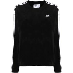 아디다스 3 스트라이프 폴라 스웨트셔츠, 블랙계열, Standard XS(KR 44)