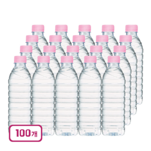 CRYSTAL 무라벨 생수, 500ml, 100개