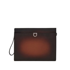 페라가모 간치오 지퍼 브리프 케이스