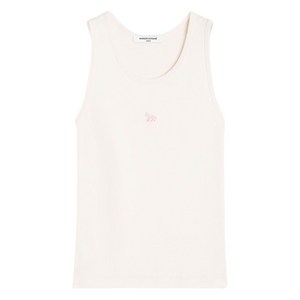 메종키츠네 베이비 폭스 자수 골지 탱크 탑