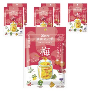 칸로 건강 목캔디 매실, 110g, 6개