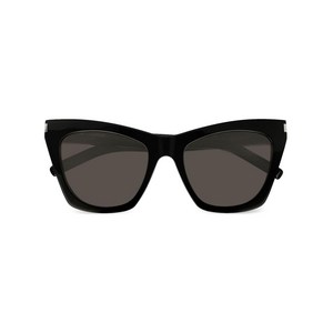 생로랑 SL 214 케이트 캣아이 프레임 선글라스, 55, 블랙계열