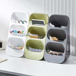 리토 스탠드 데스크 수납함, 1개, 화이트,그레이,올리브