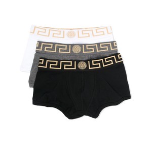 베르사체 베르사체 그레카 보더 복서 브리프 3팩 세트