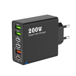6포트 200W 초고속 멀티 충전기 3USB+3PD