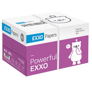 엑소 큐트베어 A3 복사용지(A3용지) 80g 2500매 1BOX