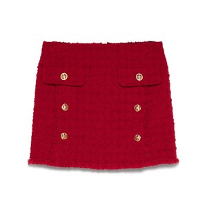 베르사체 헤리티지 트위드 미니 스커트