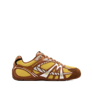 마크제이콥스 72 스프링 메시 패널 레더 스니커즈, Europe 38(KR 255), 브라운계열+옐로우계열