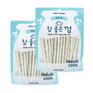 헬로도기 참 좋은 껌, 우유 스틱 45p, 230g, 2개