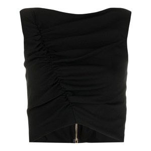 베르사체 베르사체 개더 민소매 탑, 블랙계열, Italy 40(KR 55)