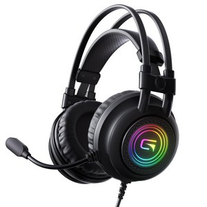 OMIIYA 게이밍 헤드셋 가상 7.1 RGB 초경량 노이즈 캔슬링 마이크 3D