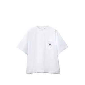 베르사체 자수 코튼 저지 티셔츠, 화이트계열, Standard S(KR 95)