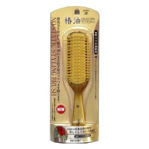 Ikemoto Brush 동백 오일 헤드 스파 정전기 방지 스타일링 브러시 TSG1111
