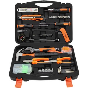 지겐 가정용 수공구세트 108p 39종 캠핑 오토바이 차량용 휴대용 미니 트렁크 공구함 이동식 산업용 자동차 렌치 드라이버세트, [옵션2] 프리미엄 공구세트 39종, 1개