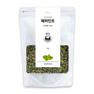 반듯한청년 페퍼민트 티 차 원물 리필팩 세척 건조, 100g, 1개입, 1개