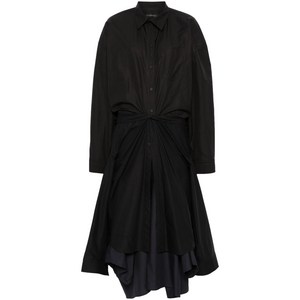 발렌시아가 Maxi Patched shirt dress