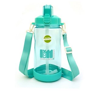 아임 보틀 리뉴얼 트라이탄 1리터 스트랩 빨대 물통, 1개, 리뉴얼1L 에메랄드, 1L