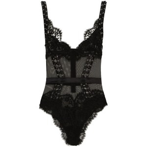 돌체앤가바나 플로럴 레이스 바디수트, 블랙계열, Italy 3