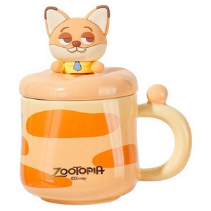 StarR 주토피아 뚜껑 머그컵 350ml