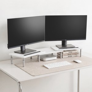 퍼플래빗 듀얼 모니터 받침대 각도 높이조절 3단