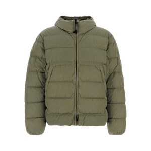 C.P.컴퍼니 후드 다운 재킷, 그린계열, Standard XXL