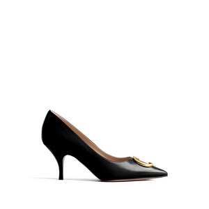 디올 로고 장식 포인티드 펌프스, IT 39(KR 260), 블랙계열