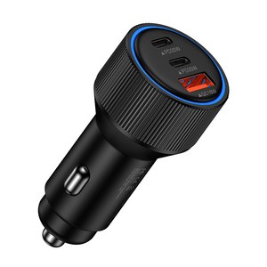 ANNIBER 78W C타입 3포트 PD30W+PD30W+QC18W 자동차 시거잭 차량용 고속 충전기