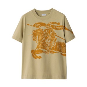 버버리 이퀘스트리안 나이트 프린트 크루 넥 티셔츠, 베이지계열, Mid standard XS(KR 44)