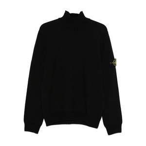 스톤 아일랜드 하이 넥 스웨터, 블랙계열, Standard S(KR 90)