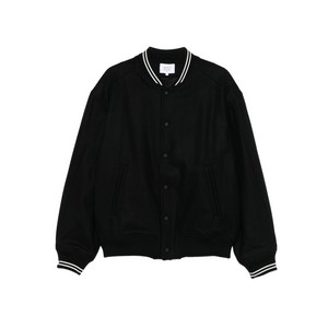 메종키츠네 골지 트리밍 버튼 재킷, 블랙계열, Standard XS(KR 90)