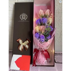한봄찬 어버이날카네이션 카네이션만들기 어버이날꽃바구니 어버이날꽃 카네이션꽃다발 어버이날이벤트 카네이션꽃바구니 카네이션바구니, 1개, 퍼플