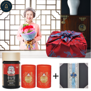 정관장 홍삼정 선물세트 + 고급 보자기 포장 240g 홍삼캔디 수, 홍삼정로얄240g+홍삼캔디수2개, 2개