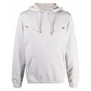 알렉산더맥퀸 스컬 패치 지퍼 디테일 후디, 그레이계열, Standard M