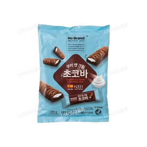 노브랜드 쿠키앤크림초코바 240g, 2개