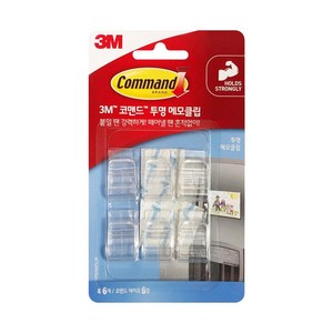 3M 코맨드 투명 메모클립 6매 12개입 1박스, 투명 메모 테이프 클립 12개입 1박스, 12개