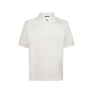 C.P.컴퍼니 반소매 코튼 폴로 셔츠