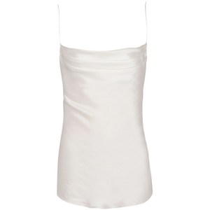 발망 드레이프 새틴 탑