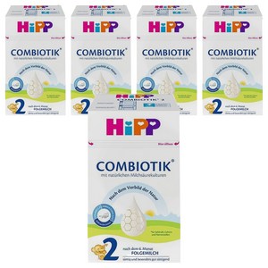 힙 콤비오틱 전분 분유 2단계, 600g, 5개