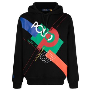 폴로랄프로렌 그래픽 프린트 코튼 혼방 후디